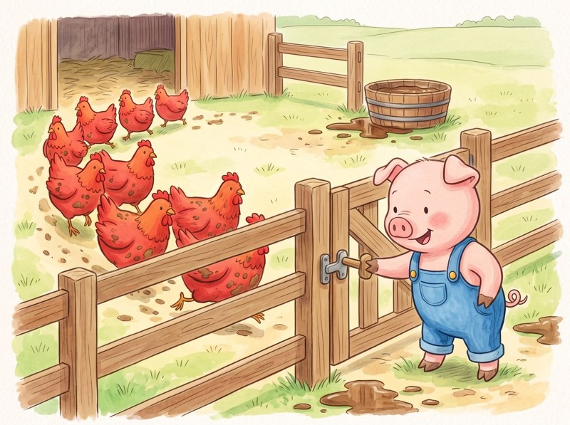 Pip's Ten Hens, page 4