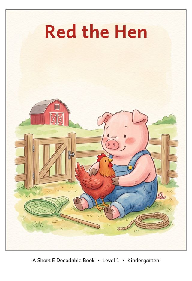 Red the Hen mini-book cover