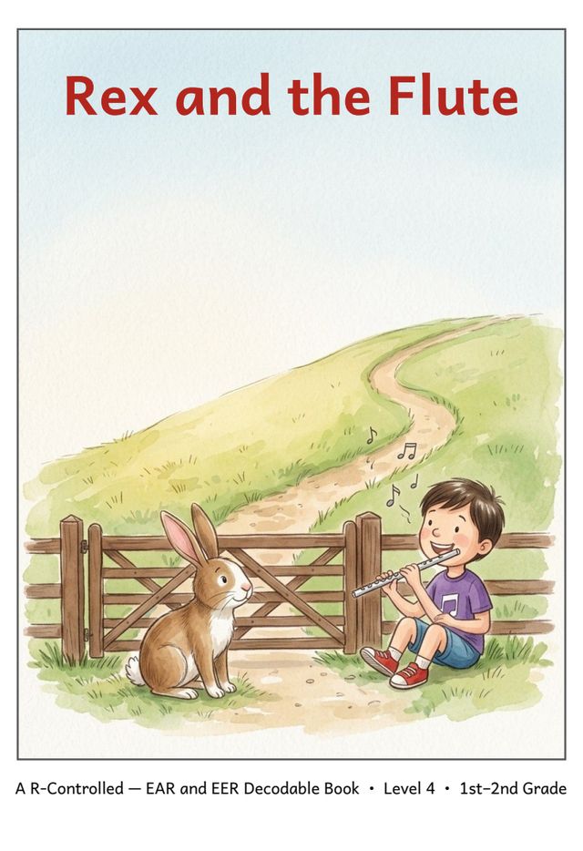 Rex and the Flute printed mini-book cover