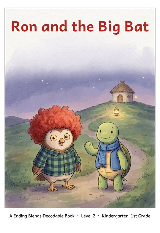 Ron and the Big Bat printed mini-book cover