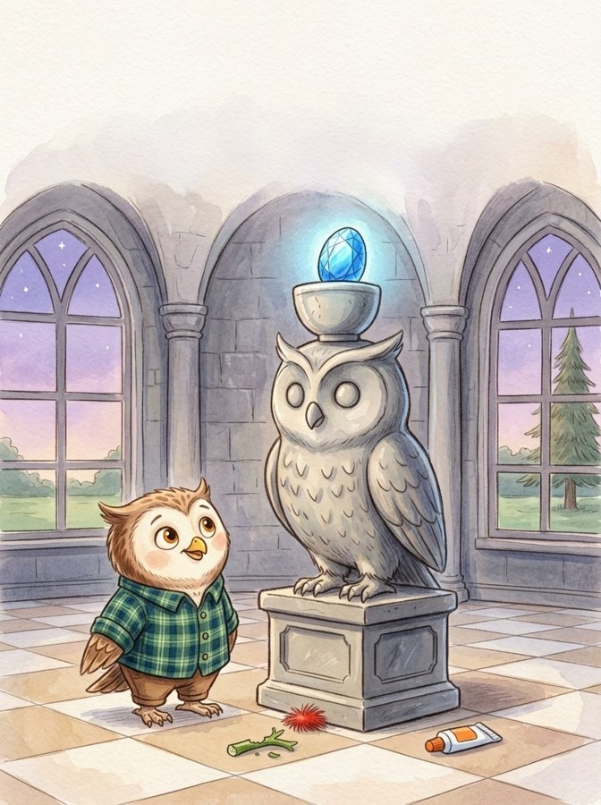 Ron and the Blue Jewel illustrated mini-book cover