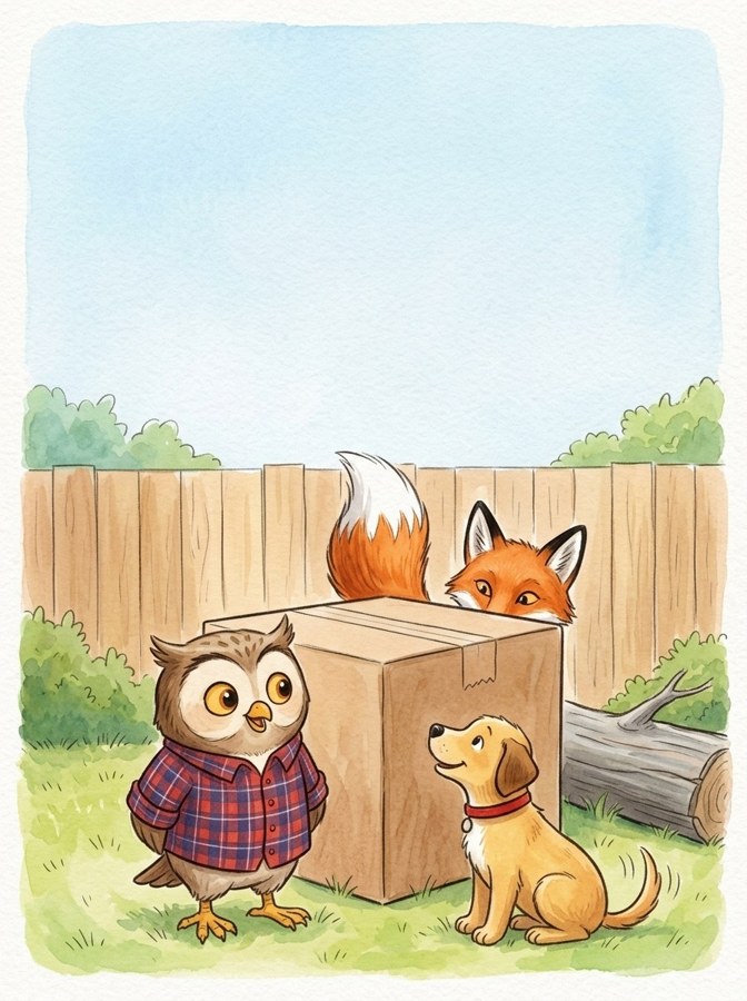 Ron and the Fox in a Box illustration