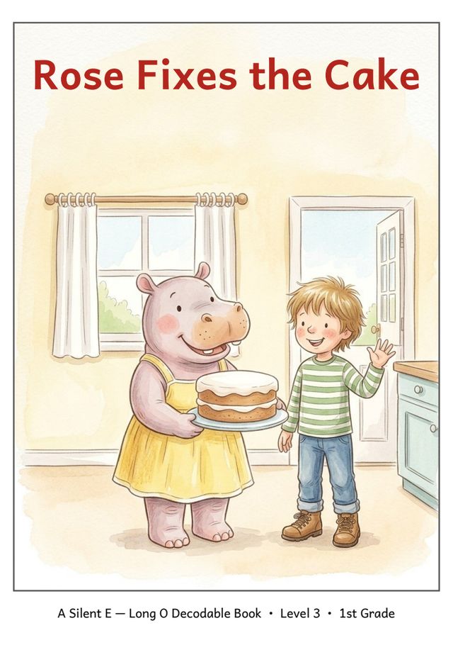 Rose Fixes the Cake mini-book cover