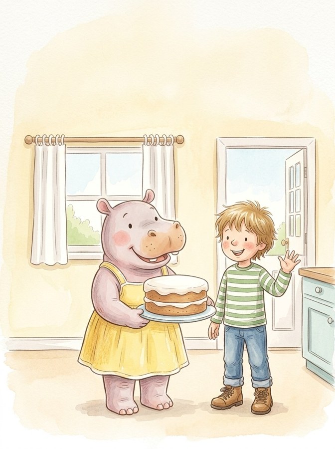 Rose Fixes the Cake illustration