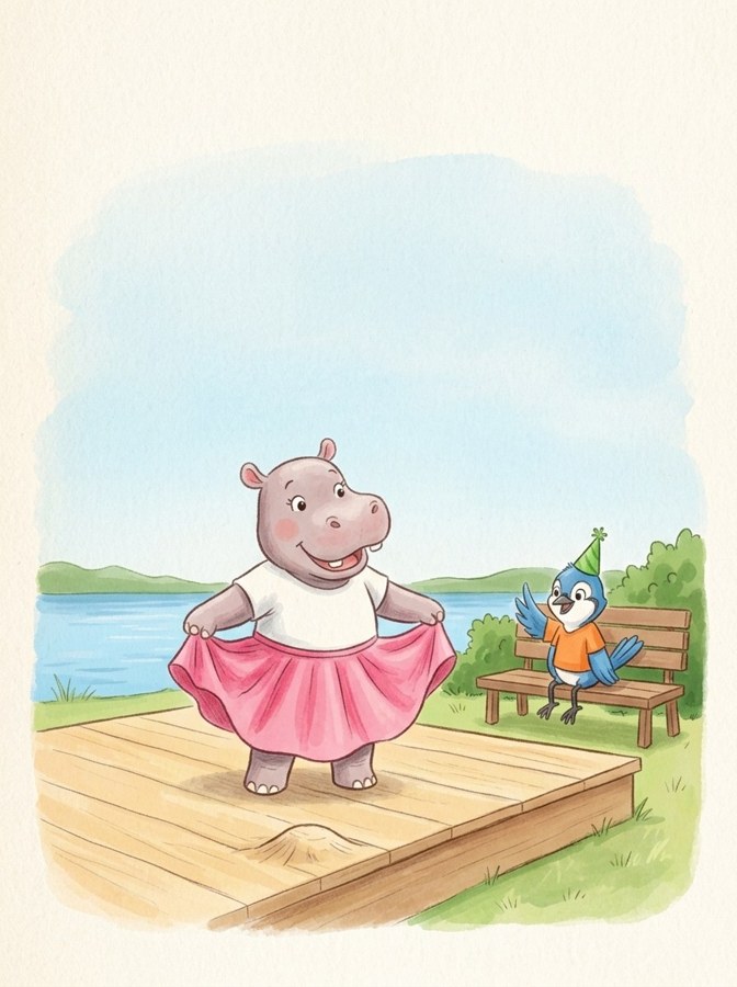 Rose's Big Dance illustrated mini-book cover