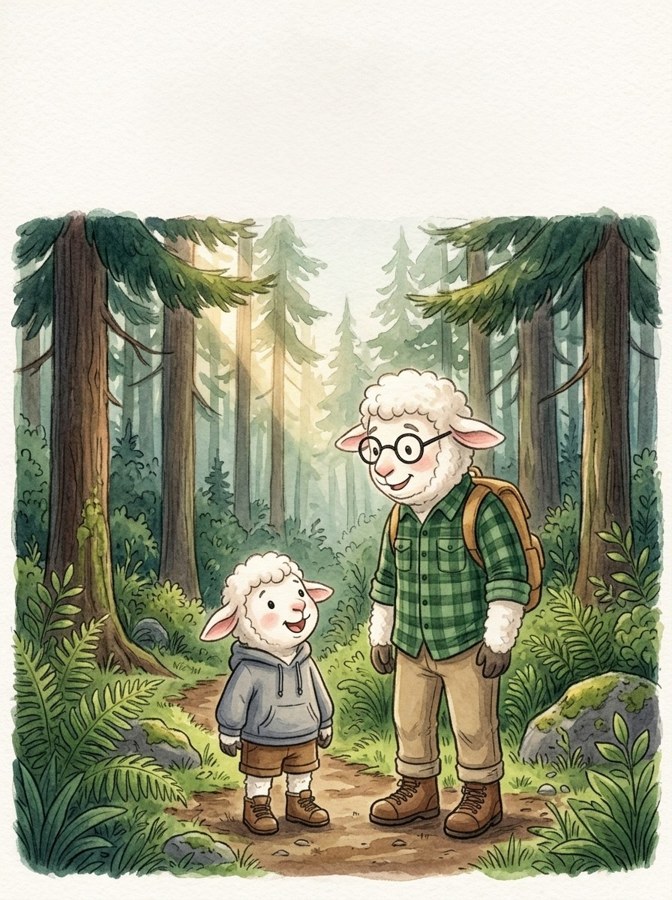 Sam's Coastal Trip illustration