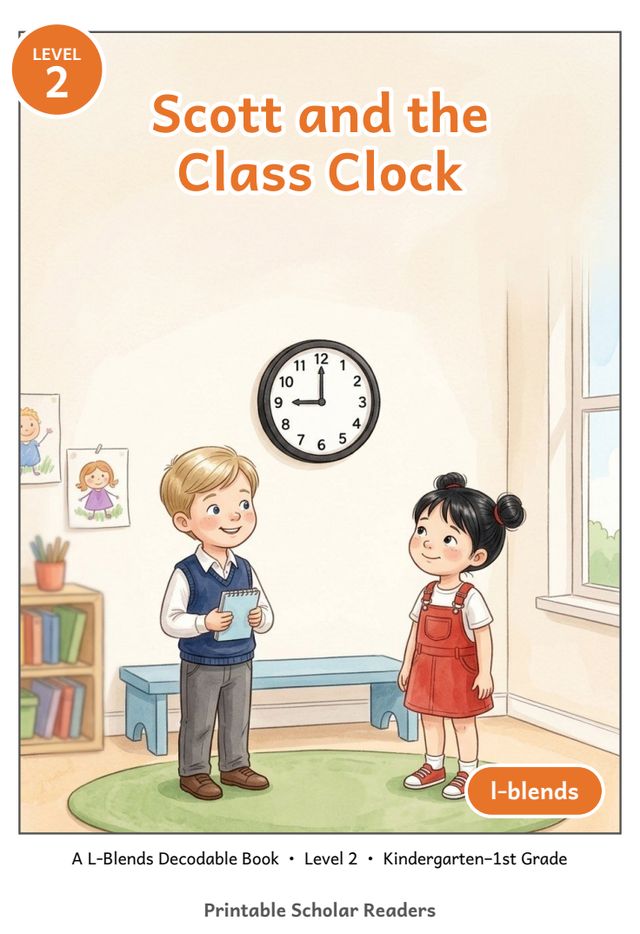 Scott and the Class Clock printed mini-book cover