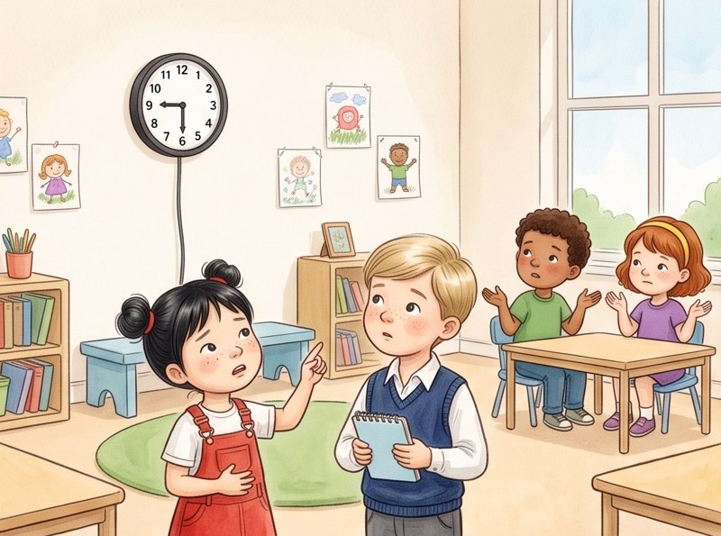 Scott and the Class Clock, page 1