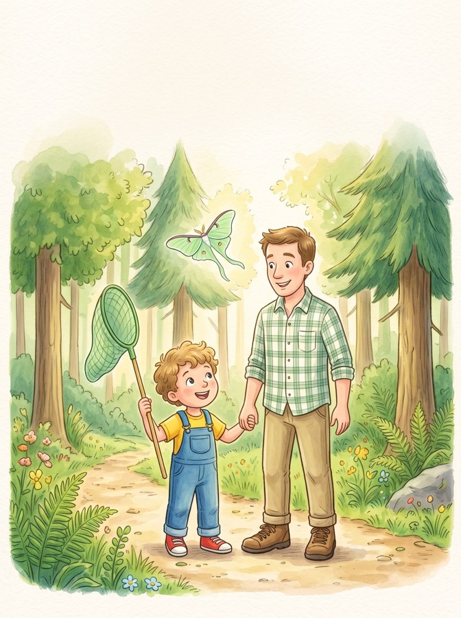 Seth's Moth Hunt illustration