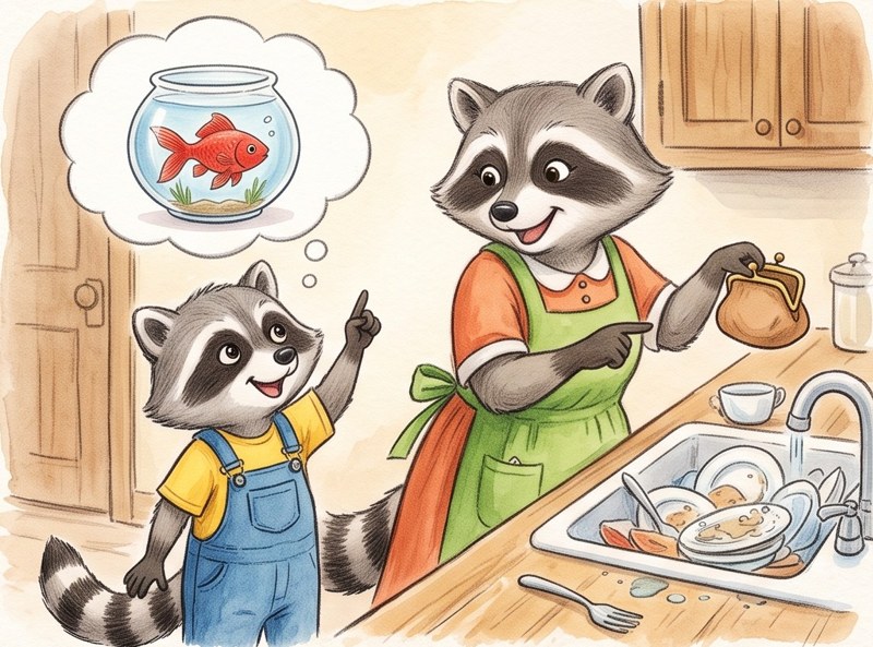 Shad Washes Dishes, page 1
