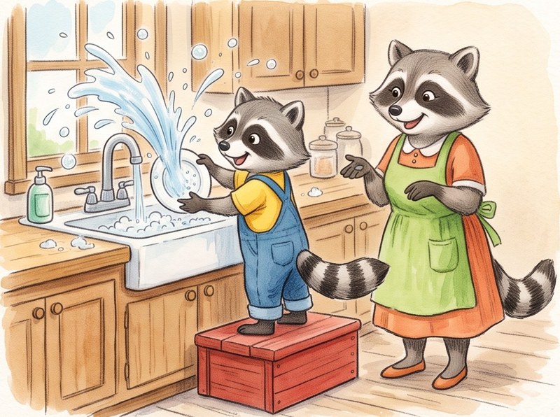 Shad Washes Dishes, page 2