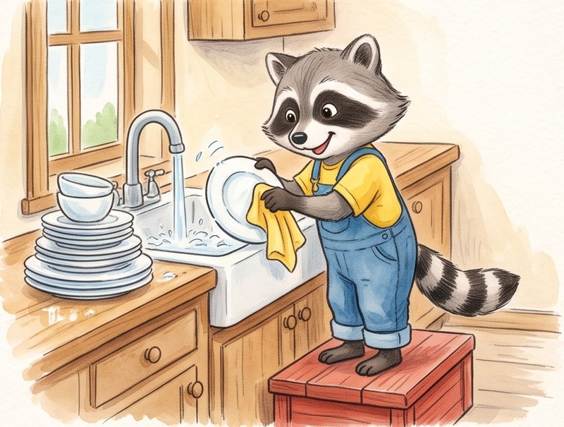 Shad Washes Dishes, page 3