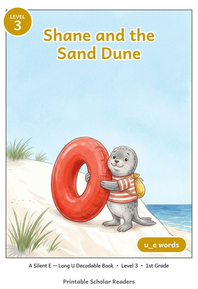 Shane and the Sand Dune printed mini-book cover