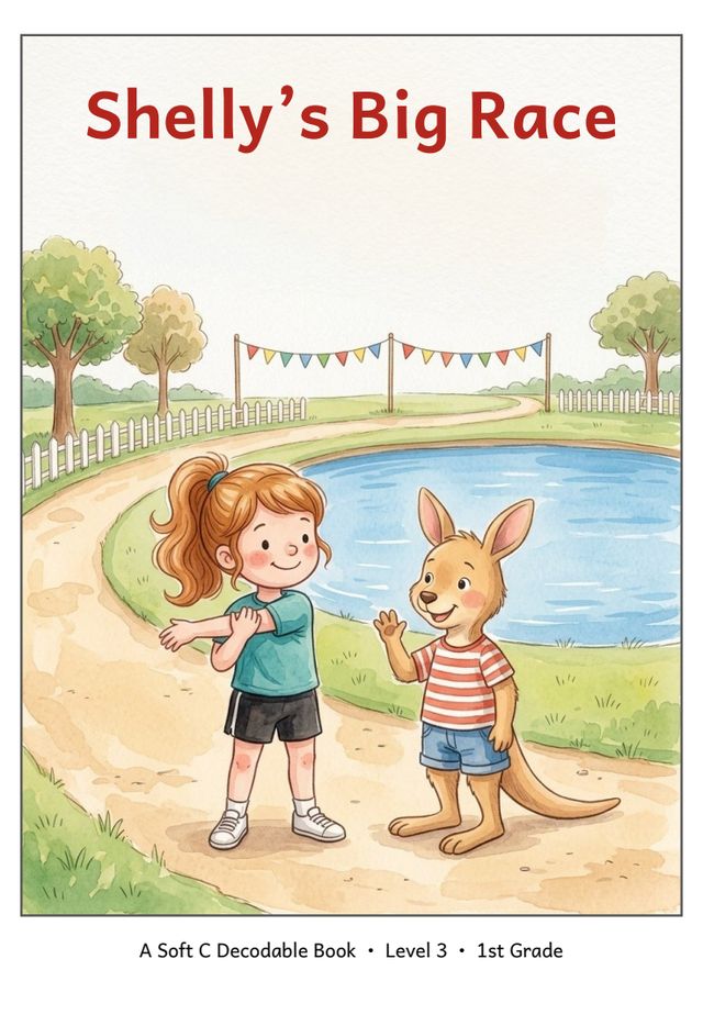 Shelly's Big Race printed mini-book cover