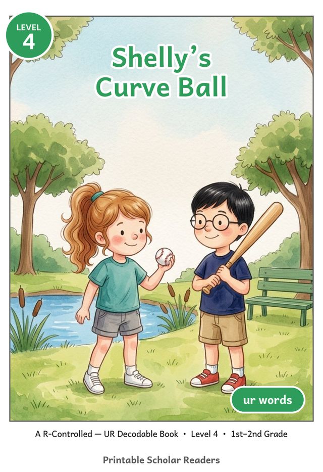 Shelly's Curve Ball printed mini-book cover