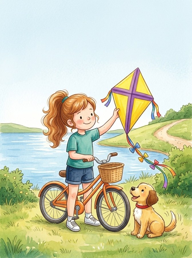 Shelly's Lake Ride illustration