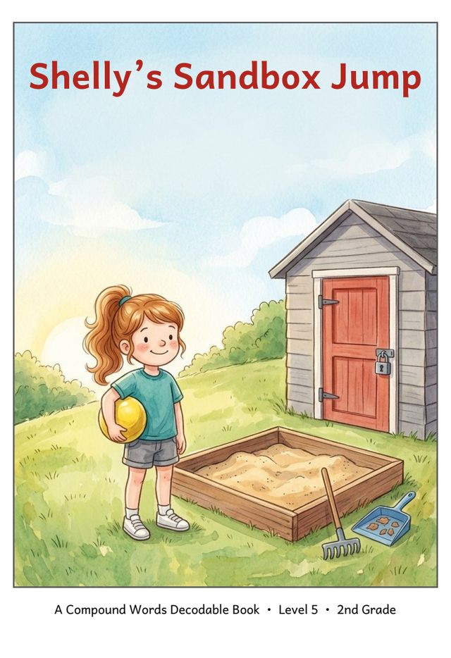 Shelly's Sandbox Jump printed mini-book cover