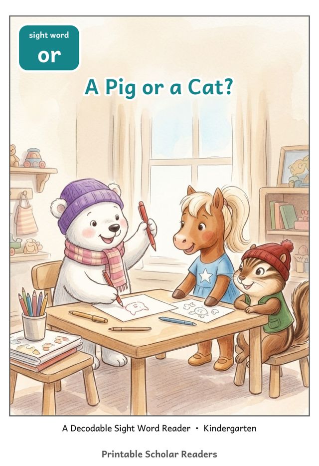 A Pig or a Cat? printed mini-book cover