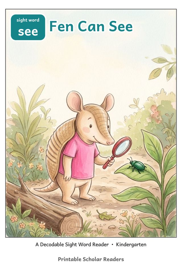 Fen Can See sight word reader cover