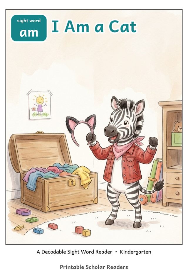 I Am a Cat sight word reader cover