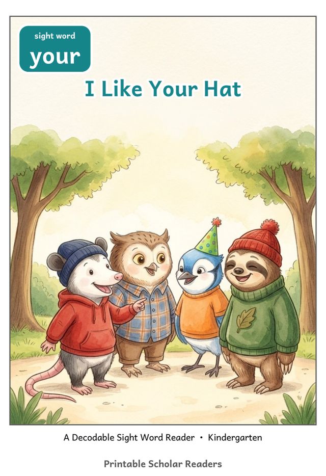 I Like Your Hat printed mini-book cover