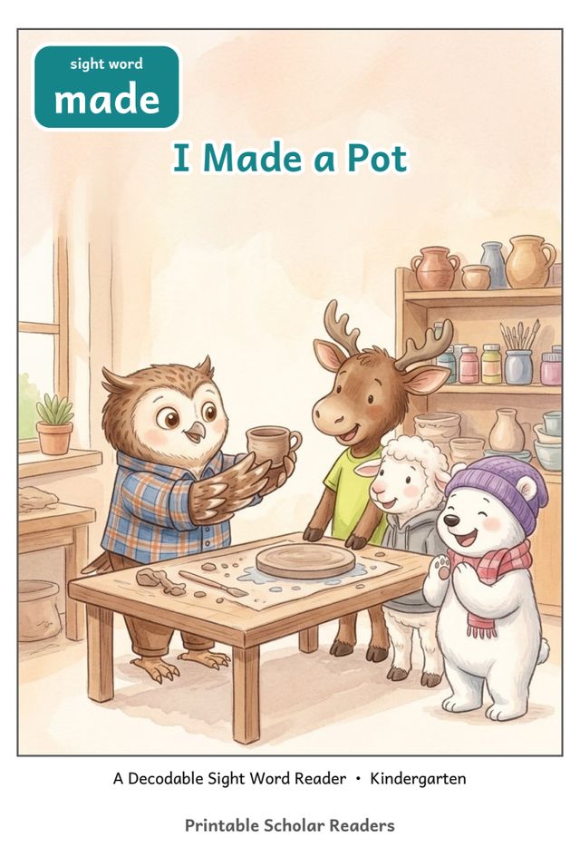 I Made a Pot printed mini-book cover
