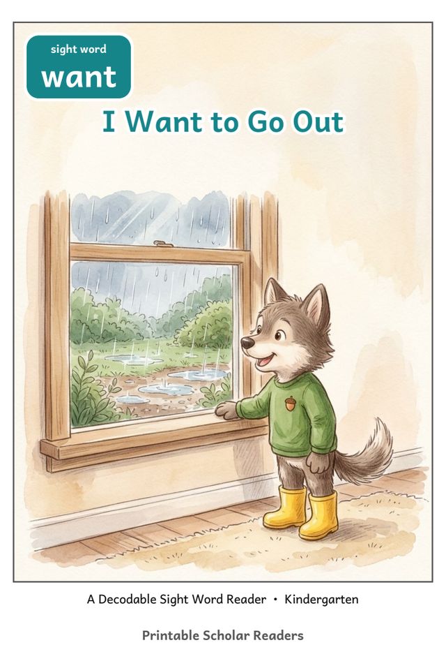 I Want to Go Out printed mini-book cover