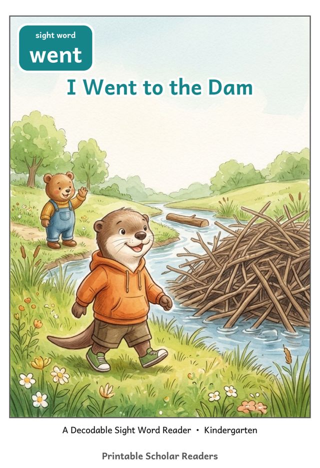 I Went to the Dam printed mini-book cover