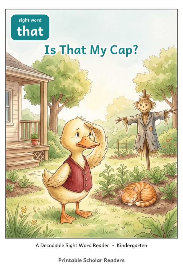 Is That My Cap? sight word reader cover