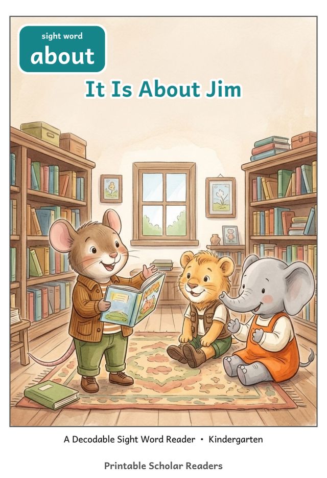 It Is About Jim printed mini-book cover