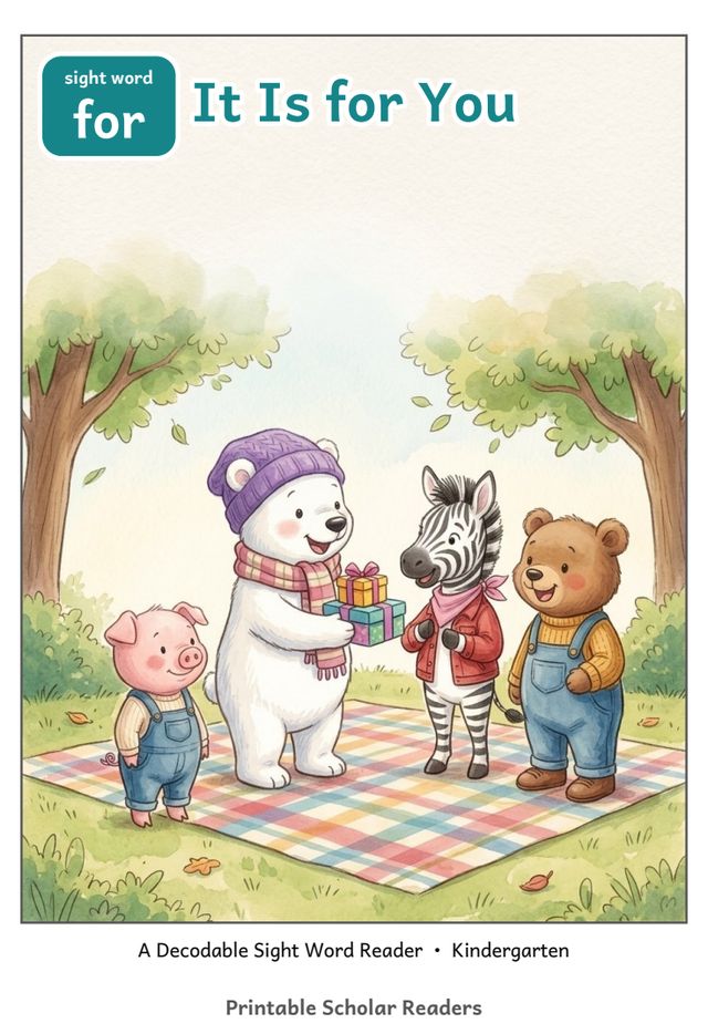 It Is for You sight word reader cover