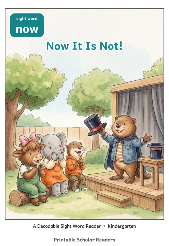 Now It Is Not! printed mini-book cover