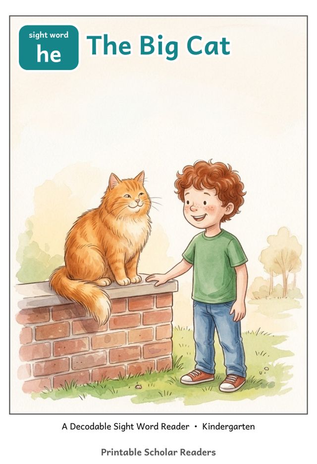The Big Cat sight word reader cover