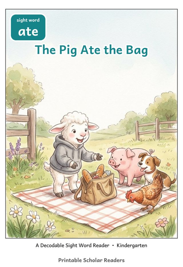 The Pig Ate the Bag printed mini-book cover