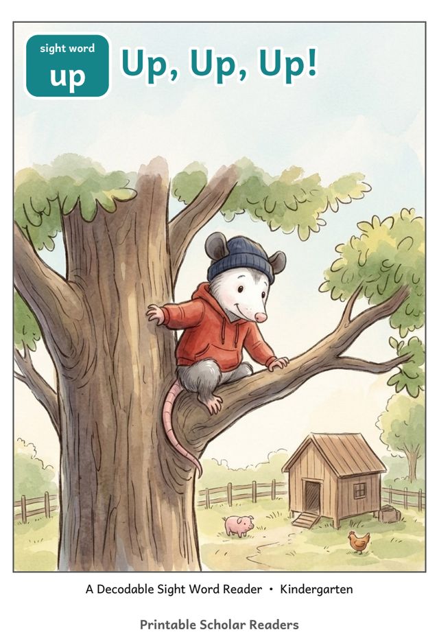 Up, Up, Up! printed mini-book cover