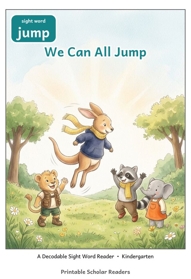 We Can All Jump printed mini-book cover