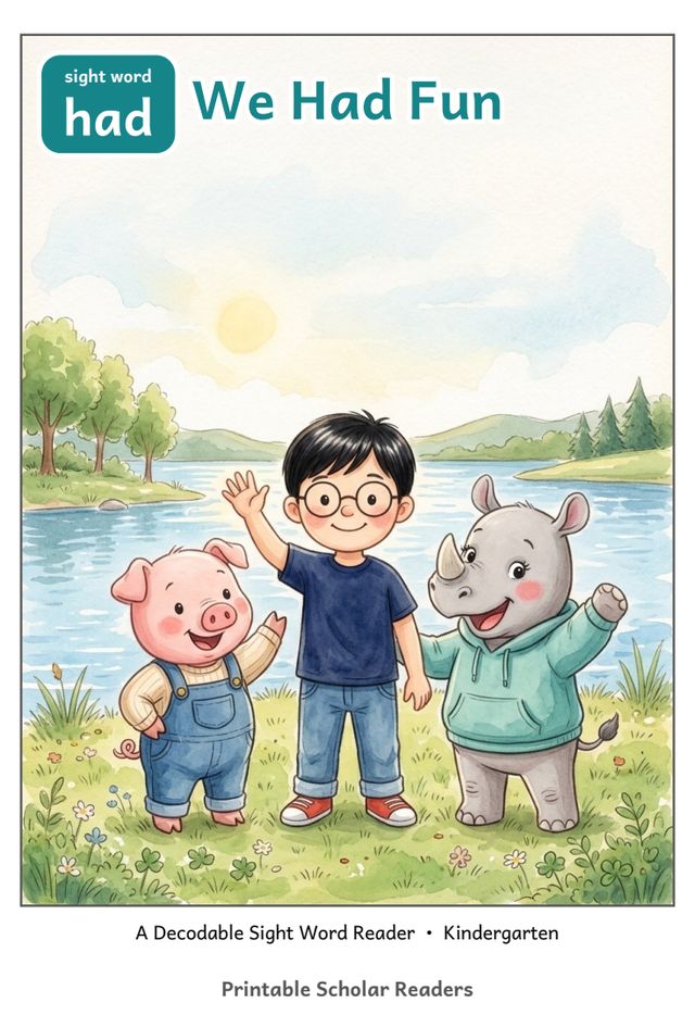 We Had Fun printed mini-book cover