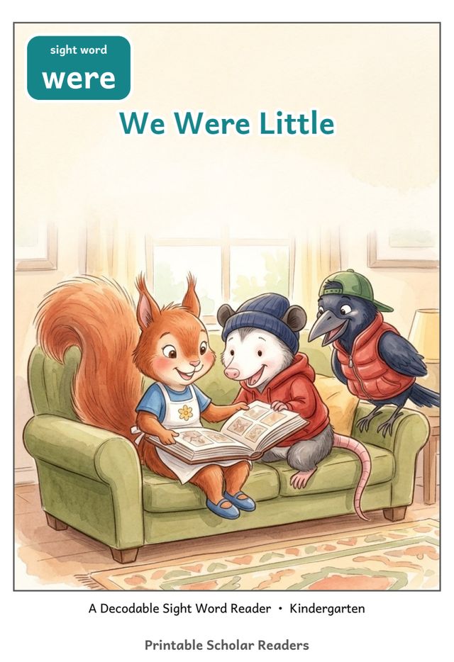 We Were Little printed mini-book cover