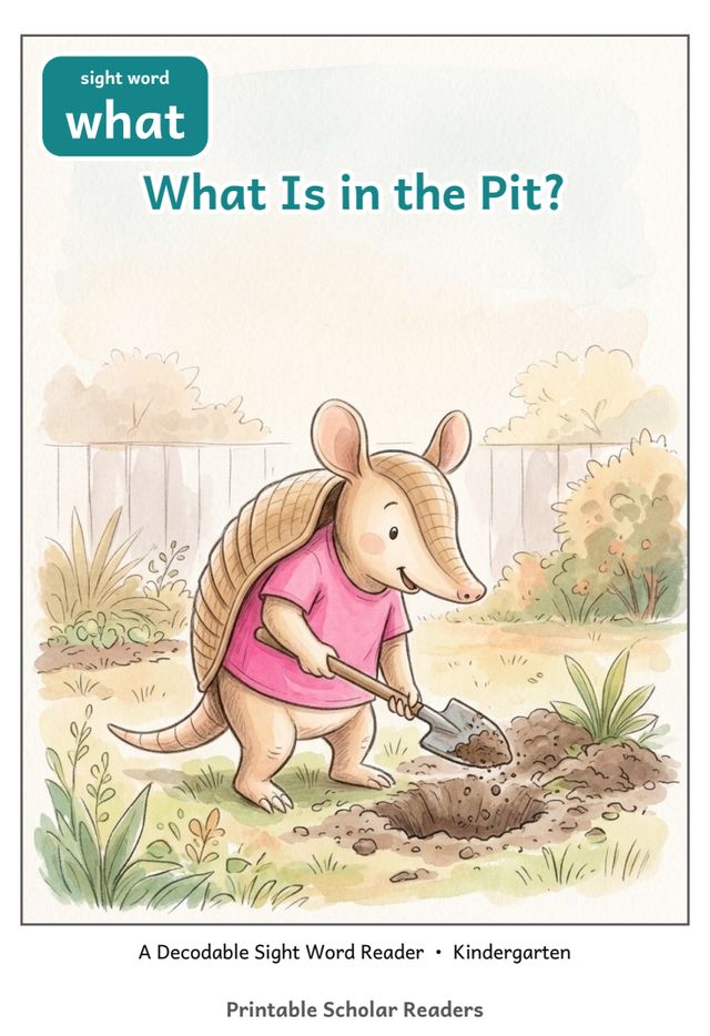 What Is in the Pit? printed mini-book cover