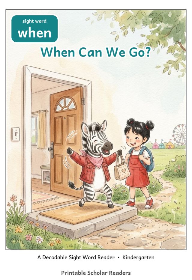 When Can We Go? printed mini-book cover