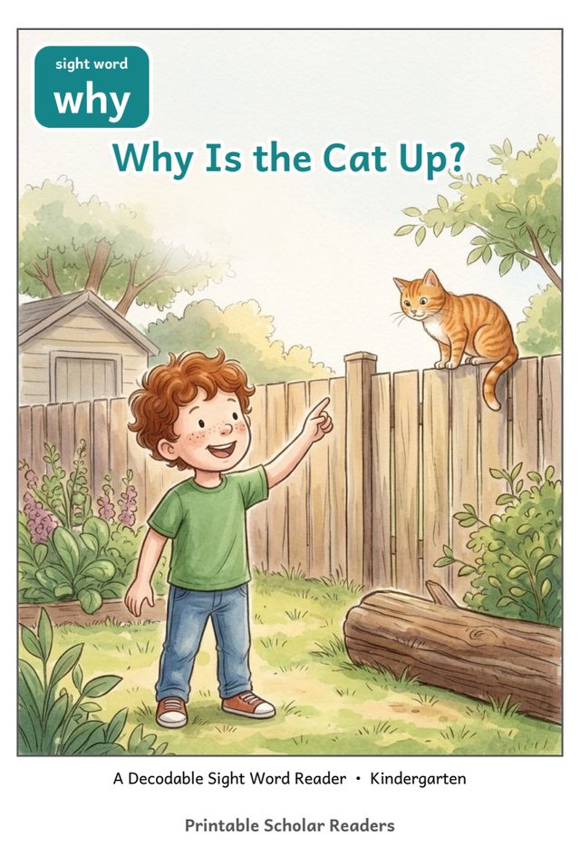 Why Is the Cat Up? printed mini-book cover