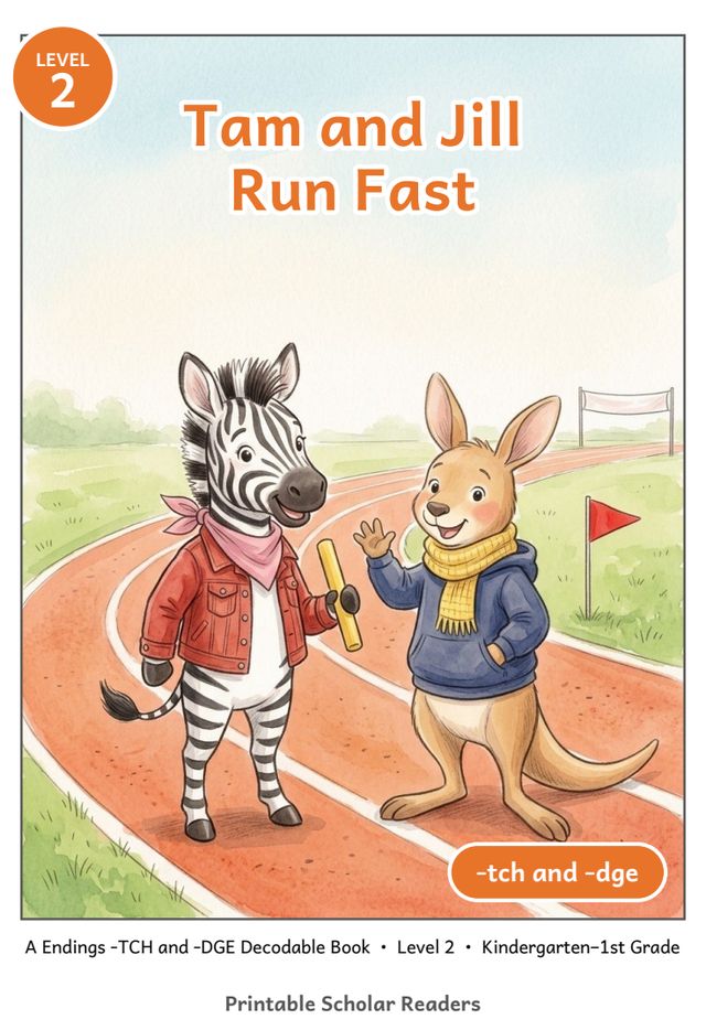 Tam and Jill Run Fast mini-book cover
