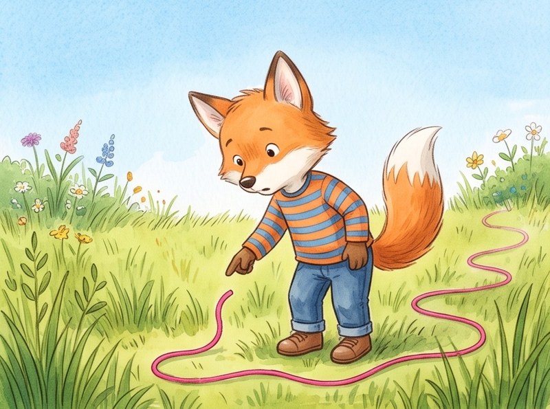Ted and the Pink String, page 1