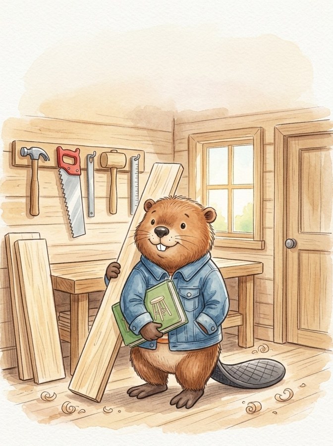 Thad's Little Stool illustration