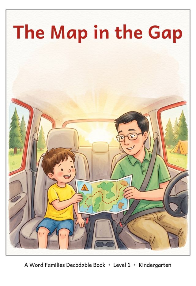 The Map in the Gap printed mini-book cover