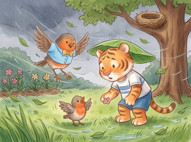 Tim and the Baby Bird, page 5