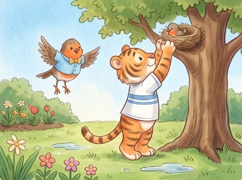 Tim and the Baby Bird, page 8