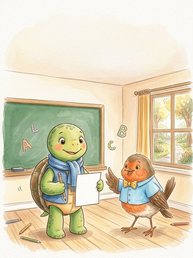 Tom and the Spelling Pretest illustrated mini-book cover