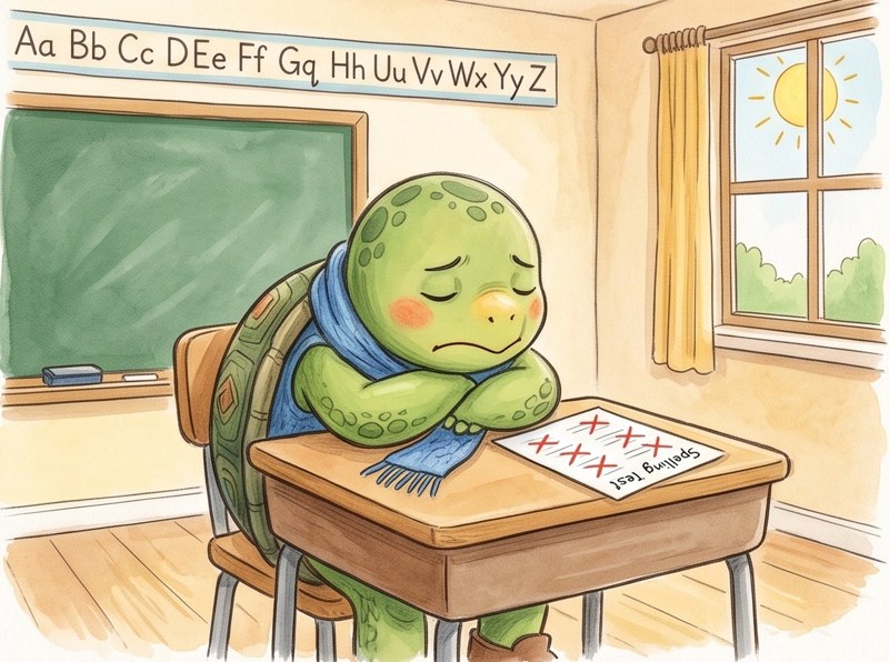 Tom and the Spelling Pretest, page 3