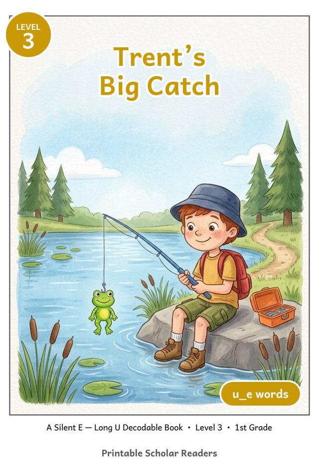 Trent's Big Catch mini-book cover